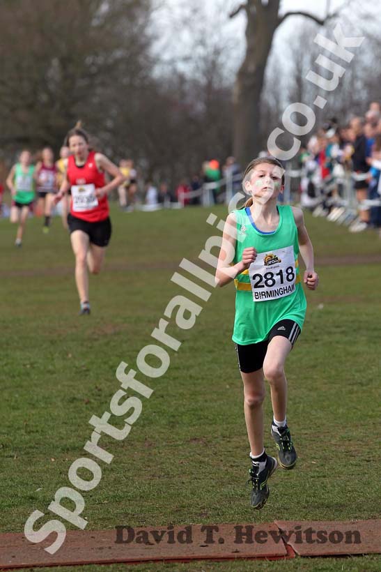 G. Goddard (Berkshire) in the Under-13 Girls race, McCain Inter Counties Cross Country, Cofton Park, Birmingham.